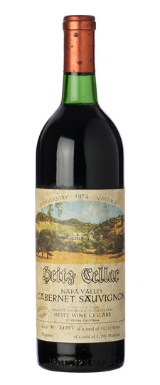 Heitz Cellar Martha's Vineyard Napa Valley Cabernet Sauvignon 1974